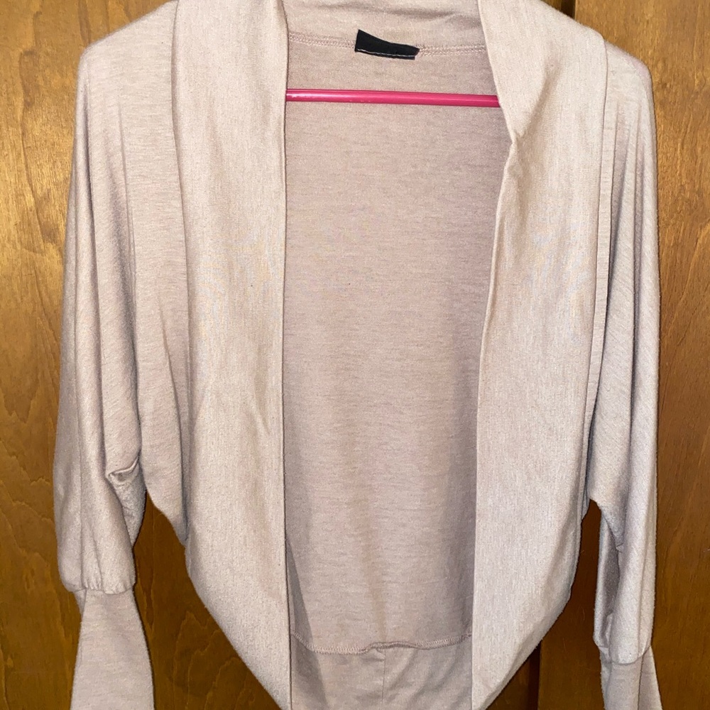 Tan cardigan